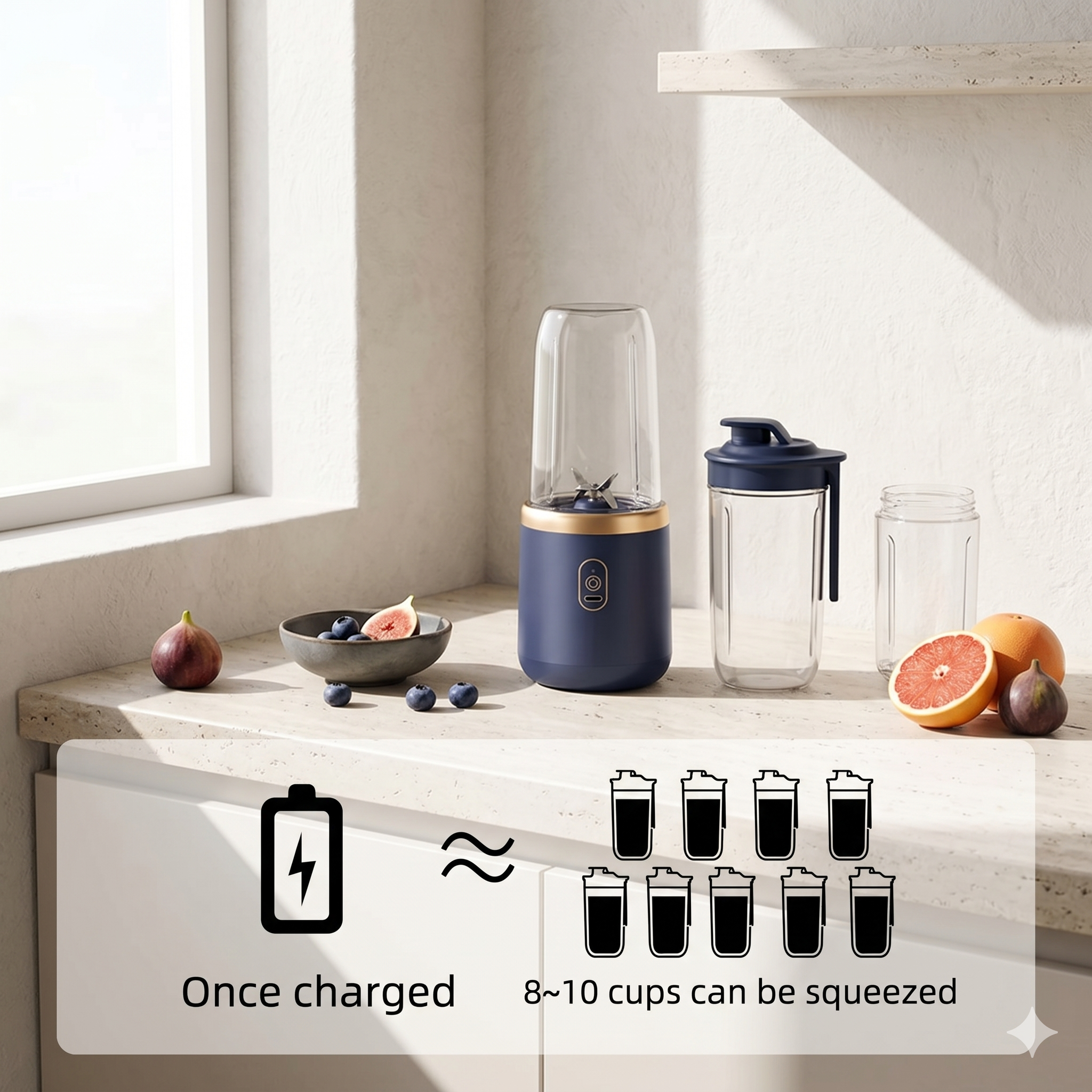 Travel Portable Electric Juicer Mixer