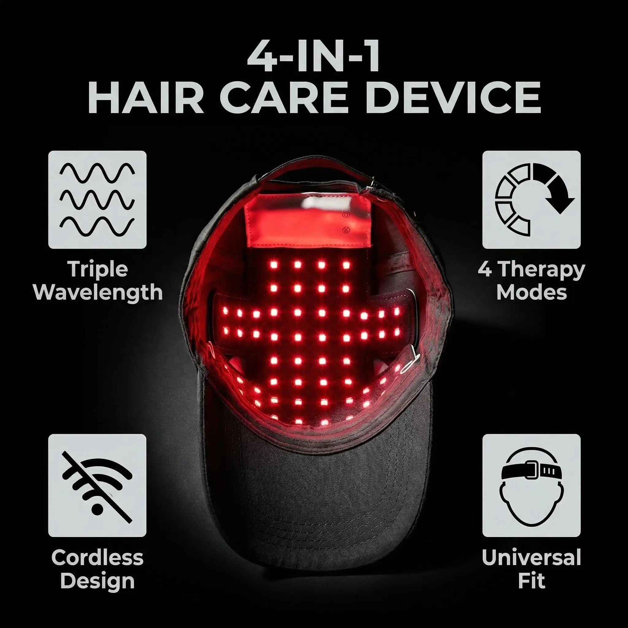 Red Light Therapy Regrowth Cap